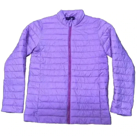 Lands End Coat Youth 14/16 Purple Primaloft Puffer Jacket - Picture 1 of 7
